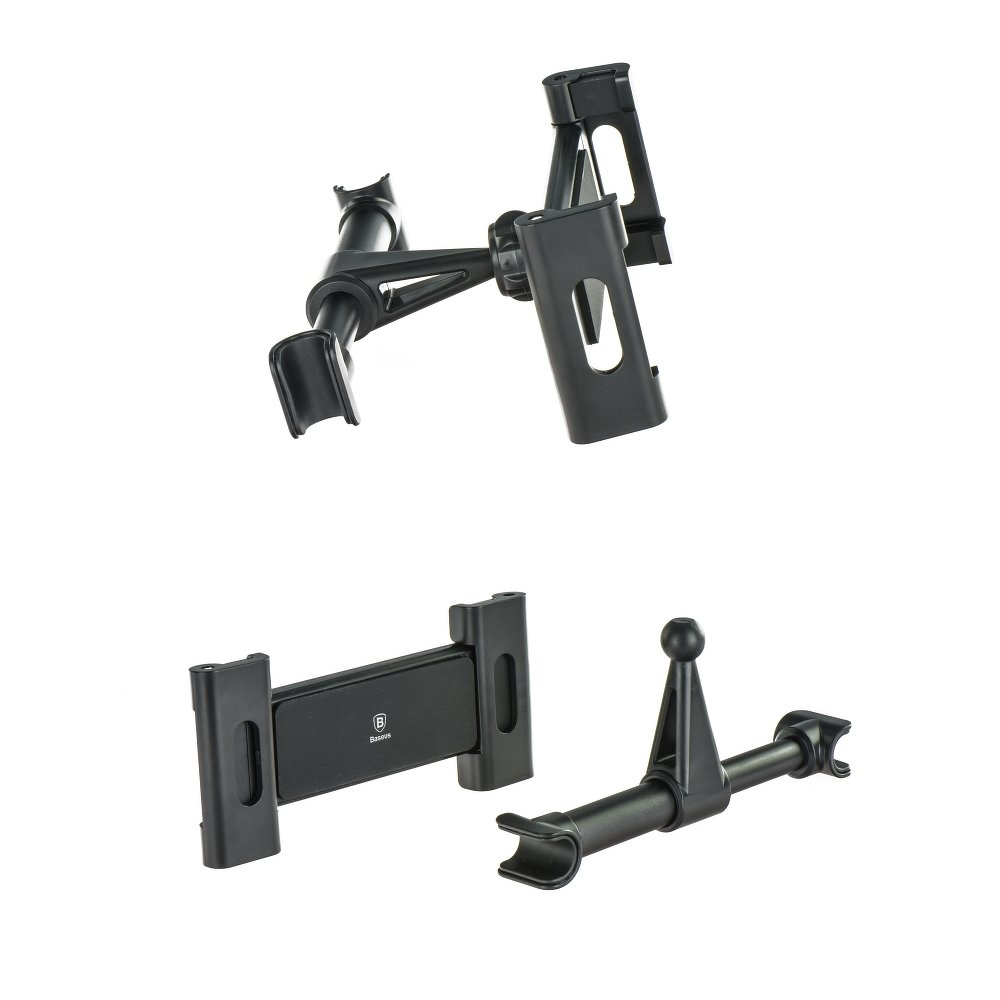 Baseus BackSeat Hoofdsteun Autohouder voor Telefoon / Tablet, 4.7inch - 12.9inch, Zwart, Herverpakt SUHZ-01