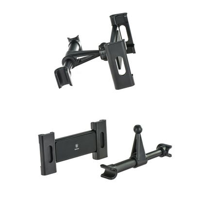 Baseus BackSeat Hoofdsteun Autohouder voor Telefoon / Tablet, 4.7inch - 12.9inch, Zwart, Herverpakt SUHZ-01