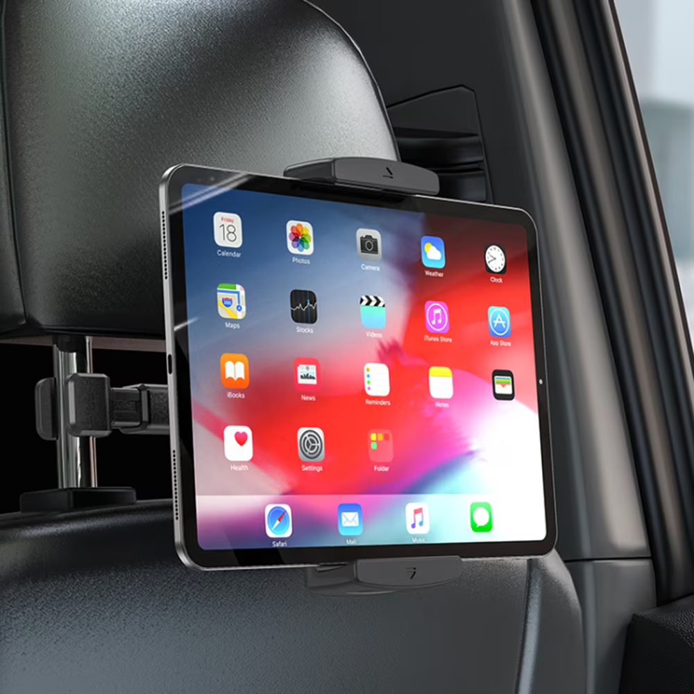 Auto Hoofdsteunhouder HOCO CA121 voor Telefoon / Tablet, 4.7inch - 10.5inch, Zwart