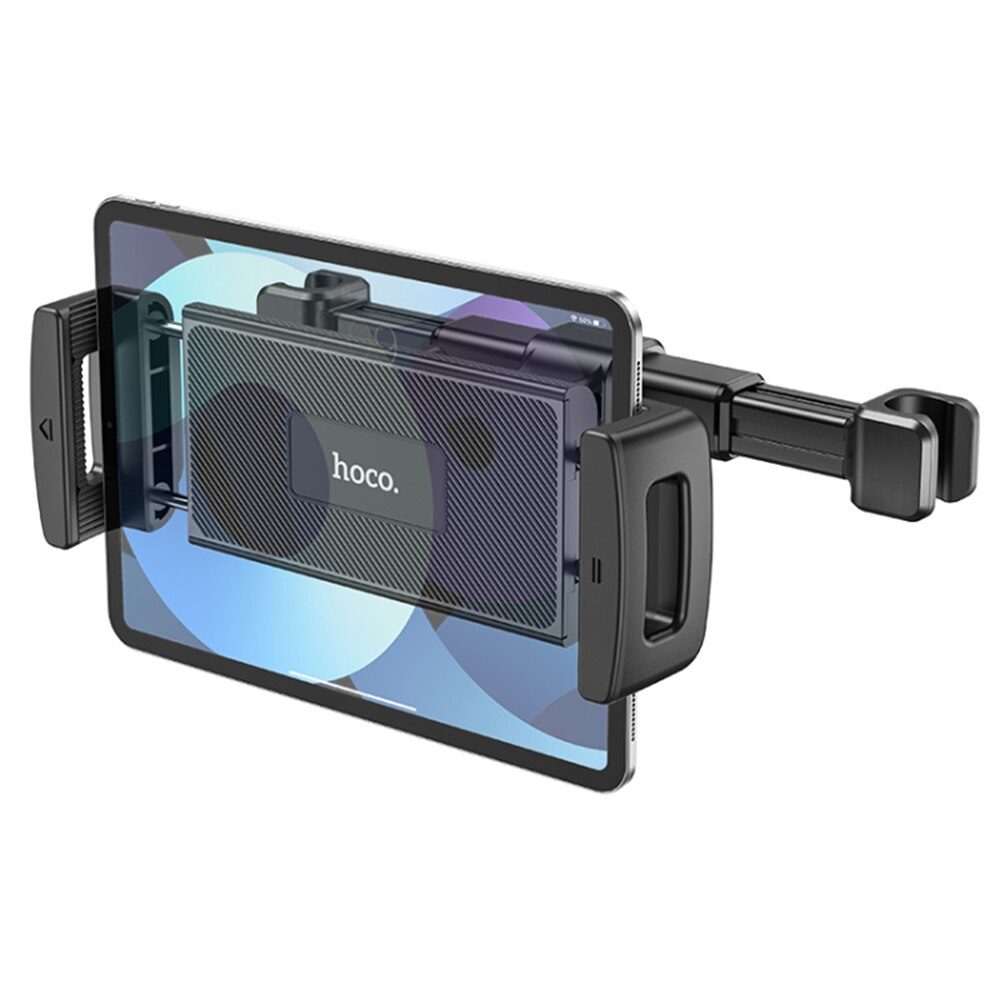 Auto Hoofdsteunhouder HOCO CA121 voor Telefoon / Tablet, 4.7inch - 10.5inch, Zwart