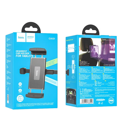 Auto Hoofdsteunhouder HOCO CA121 voor Telefoon / Tablet, 4.7inch - 10.5inch, Zwart