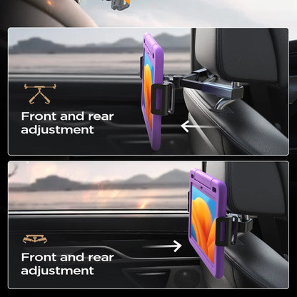 Lisen Headrest Car Holder for Phone / Tablet, 4.7inch - 12.9inch, Black YL0221030002