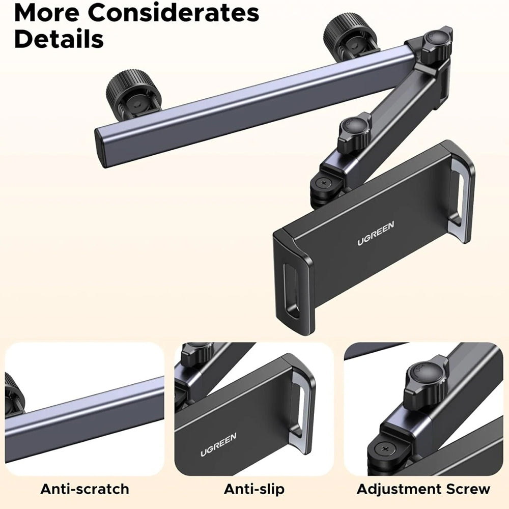 UGREEN LP904 (55443) Headrest Car Holder for Phone / Tablet, 4.7inch - 9.8inch, Black