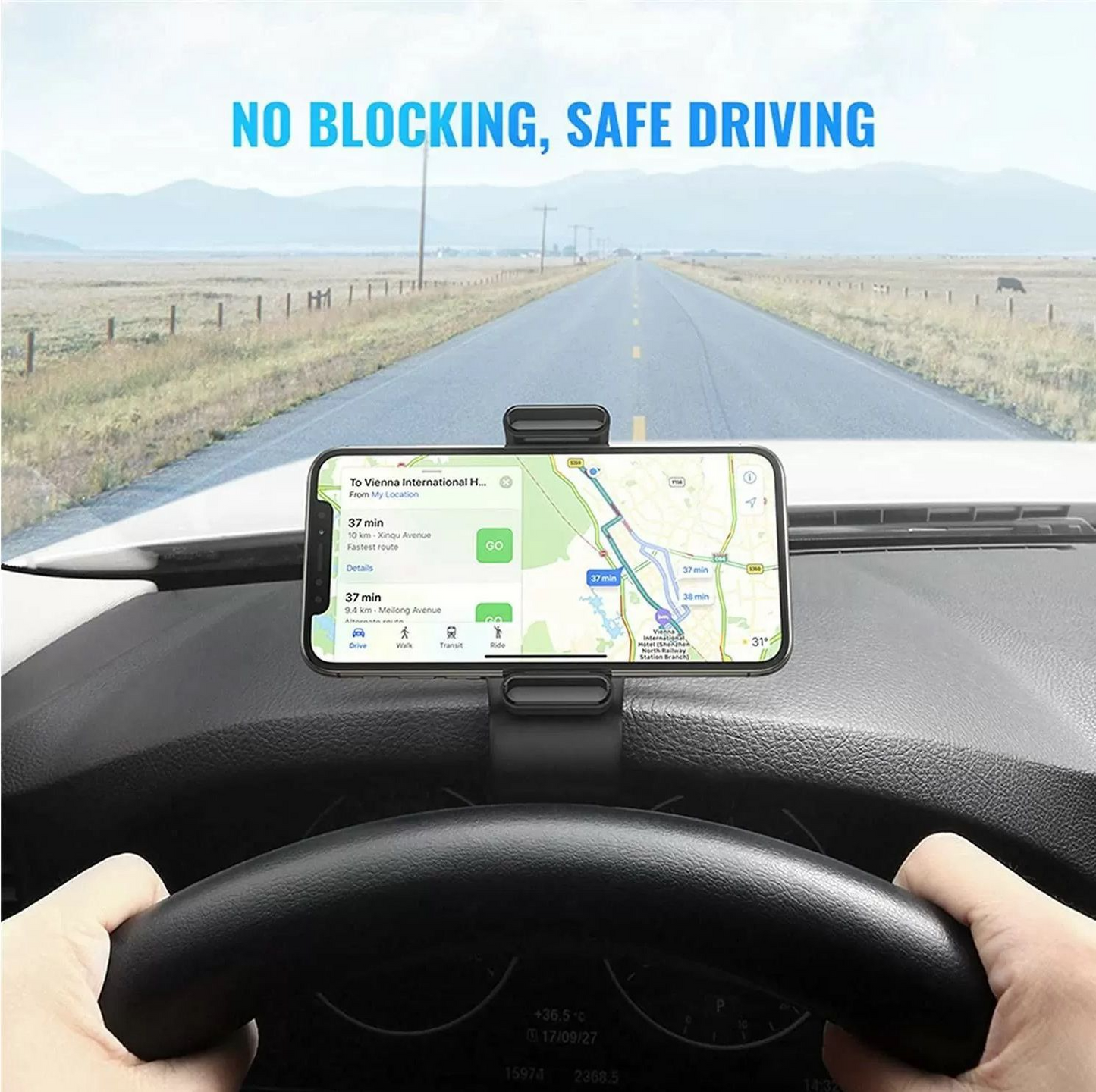 UGREEN LP189 Autohouder, Universeel, Zwart