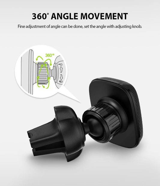 Magnetische Autohouder Ringke Power Clip, Universeel, Zwart