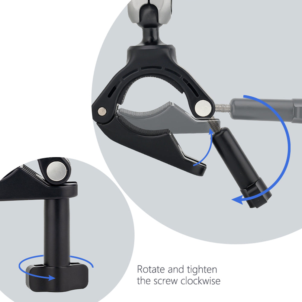 Fietshouder Sportcamera Techsuit JX-008 voor GoPro, Grijs