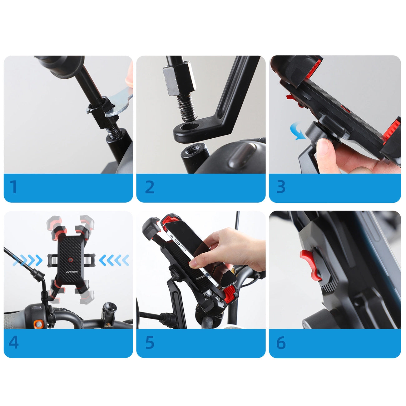 Fietssteun Joyroom JR-ZS288-m, 4.7inch - 7inch, Zwart