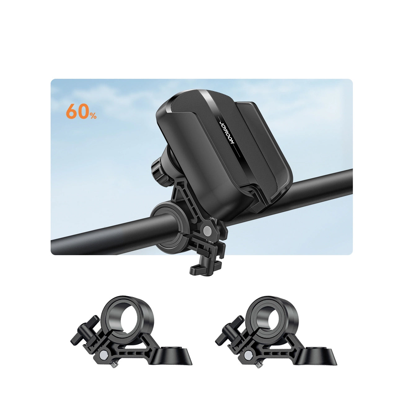 Fiets- en Motorsteun Joyroom JR-ZS431, 4.7inch - 7inch, Zwart