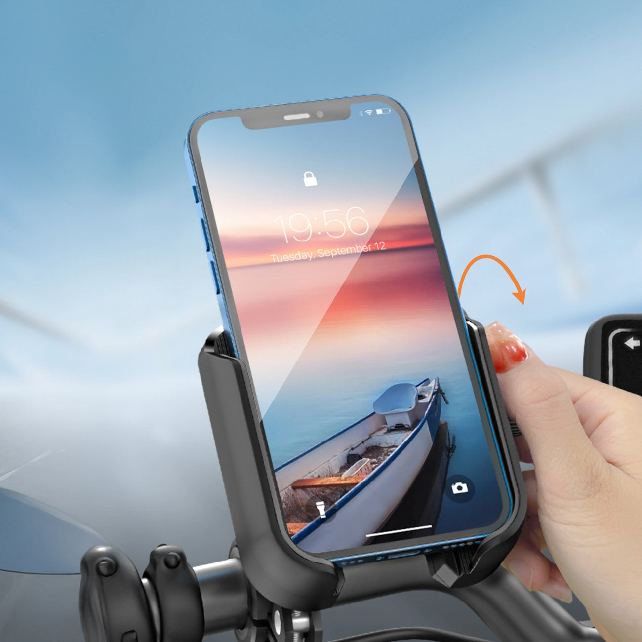 Fietssteun Joyroom JR-ZS431, 4.7inch - 7inch, Zwart