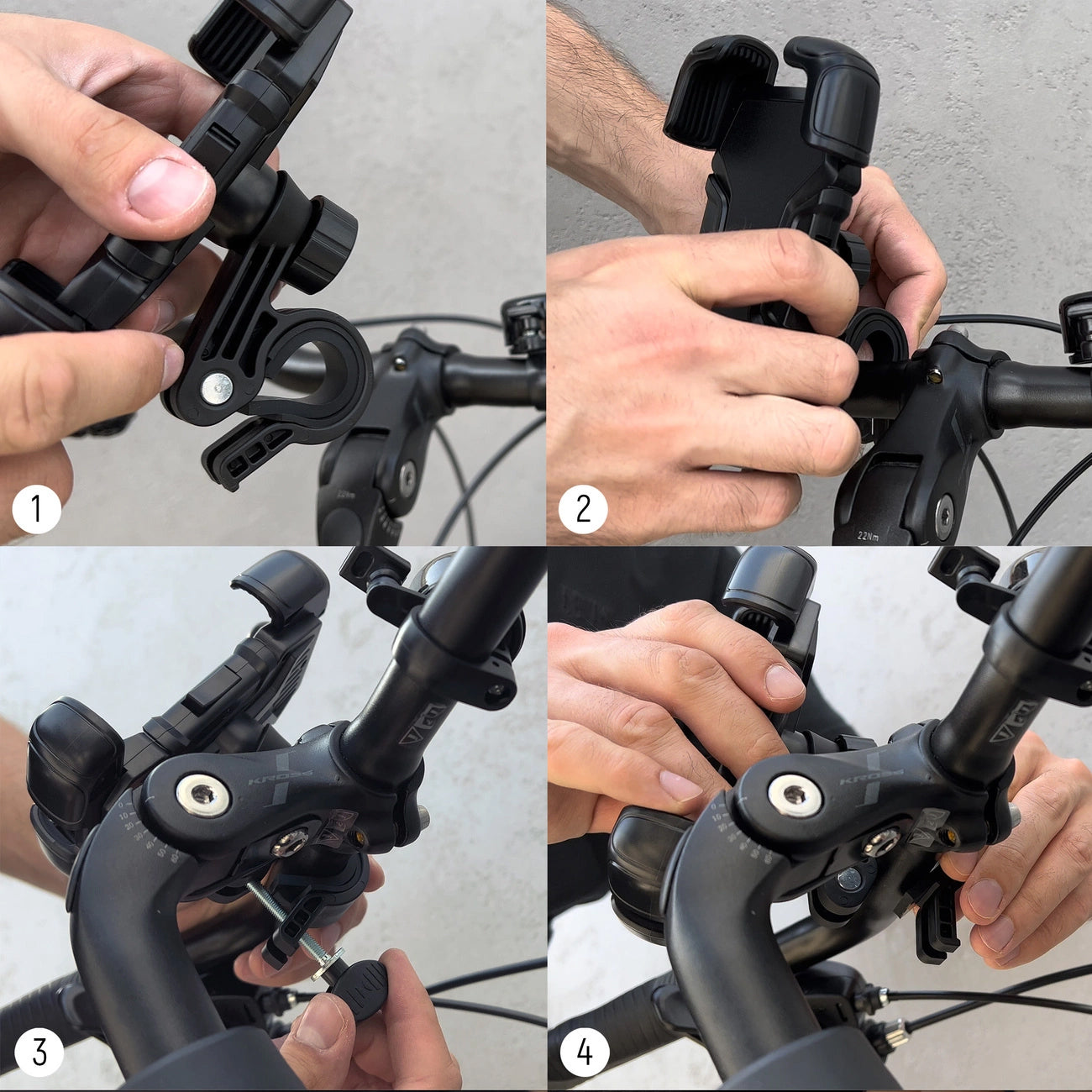 Fiets- en Motorsteun WZK WBHBK6, Universeel, Zwart