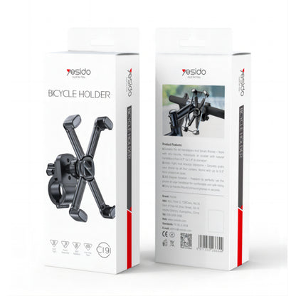 Fietssteun Yesido C191, 4.5inch - 6.8inch, Zwart