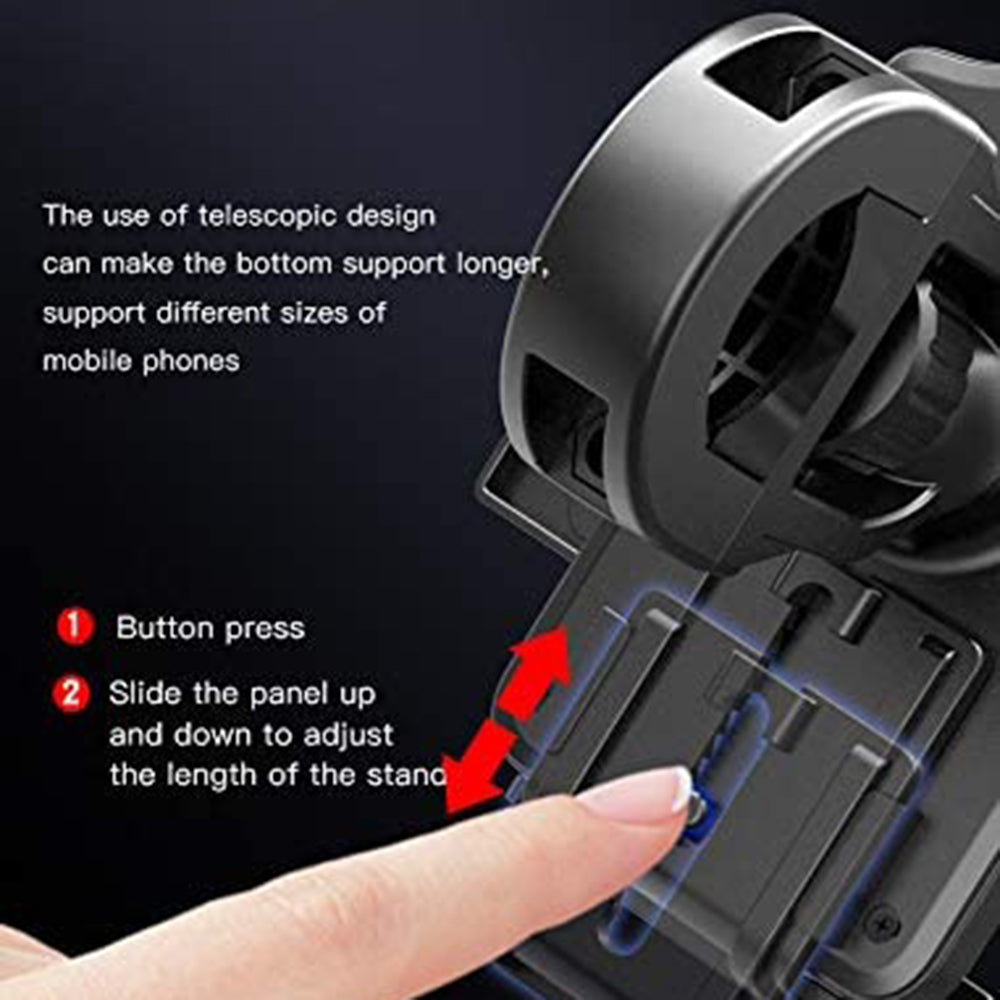 Fietssteun Yesido C94, 4inch - 6.5inch, Zwart