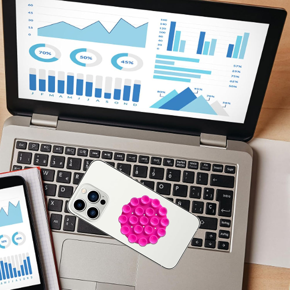 Steun met Zuignappen Techsuit SB-CUP, Zwart