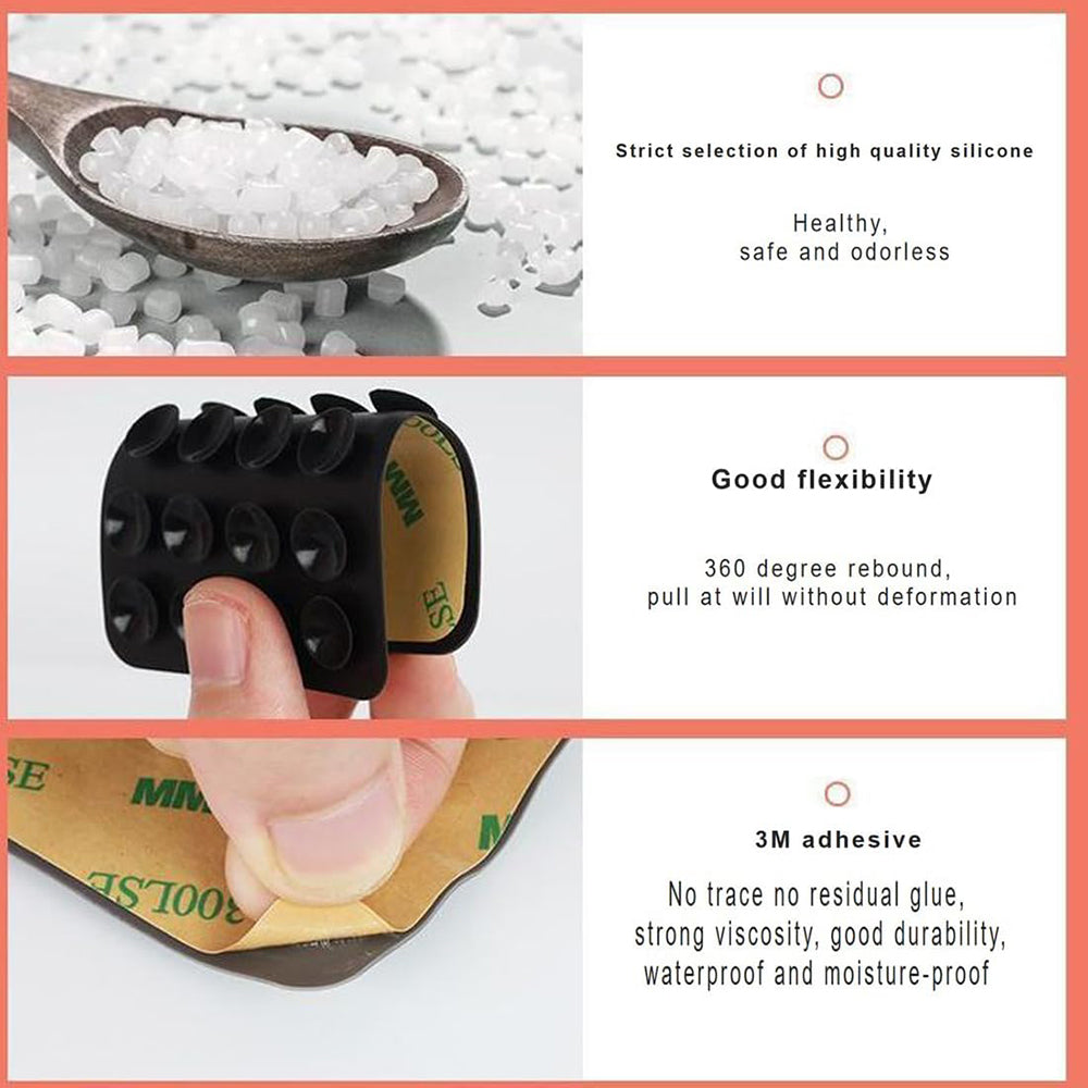 Techsuit SM-PAD Zuignaphouder, Fuchsia