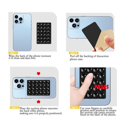 Steun met Zuignappen Techsuit SY-PAD, Geel