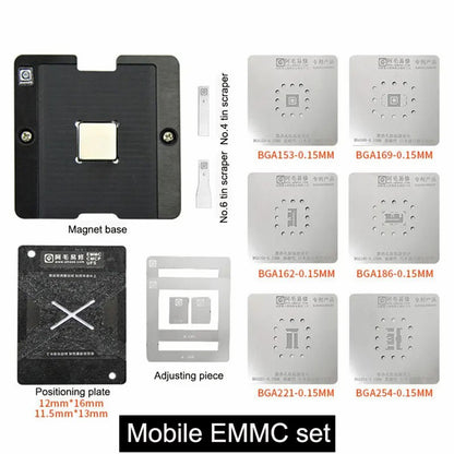 Amaoe Reballing Werkhouder voor EMMC BGA 153 / 162 / 169 / 186 / 221 / 254