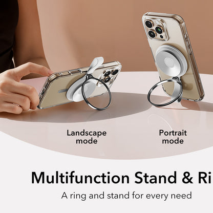 ESR HaloLock Leren Ringhouder, Universeel, Wit