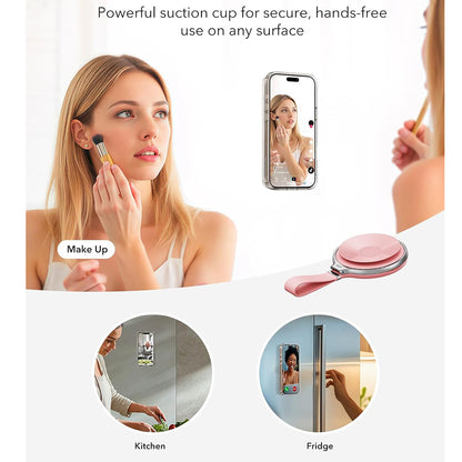 ESR HaloLock Leather Ring Holder, Universal, Pink