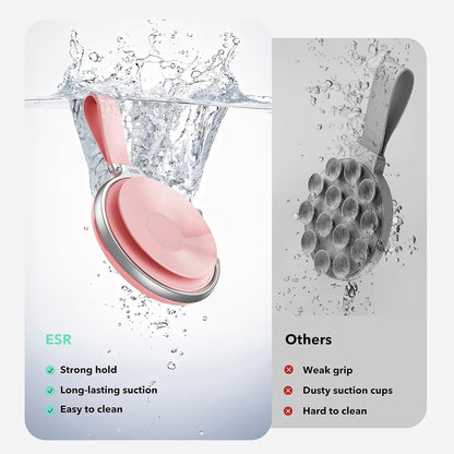 ESR HaloLock Leather Ring Holder, Universal, Pink