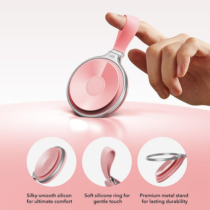 ESR HaloLock Leather Ring Holder, Universal, Pink