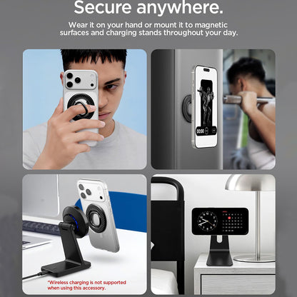 Spigen O-Mag OM106 Ringhouder, Universeel, Zwart AMP09334