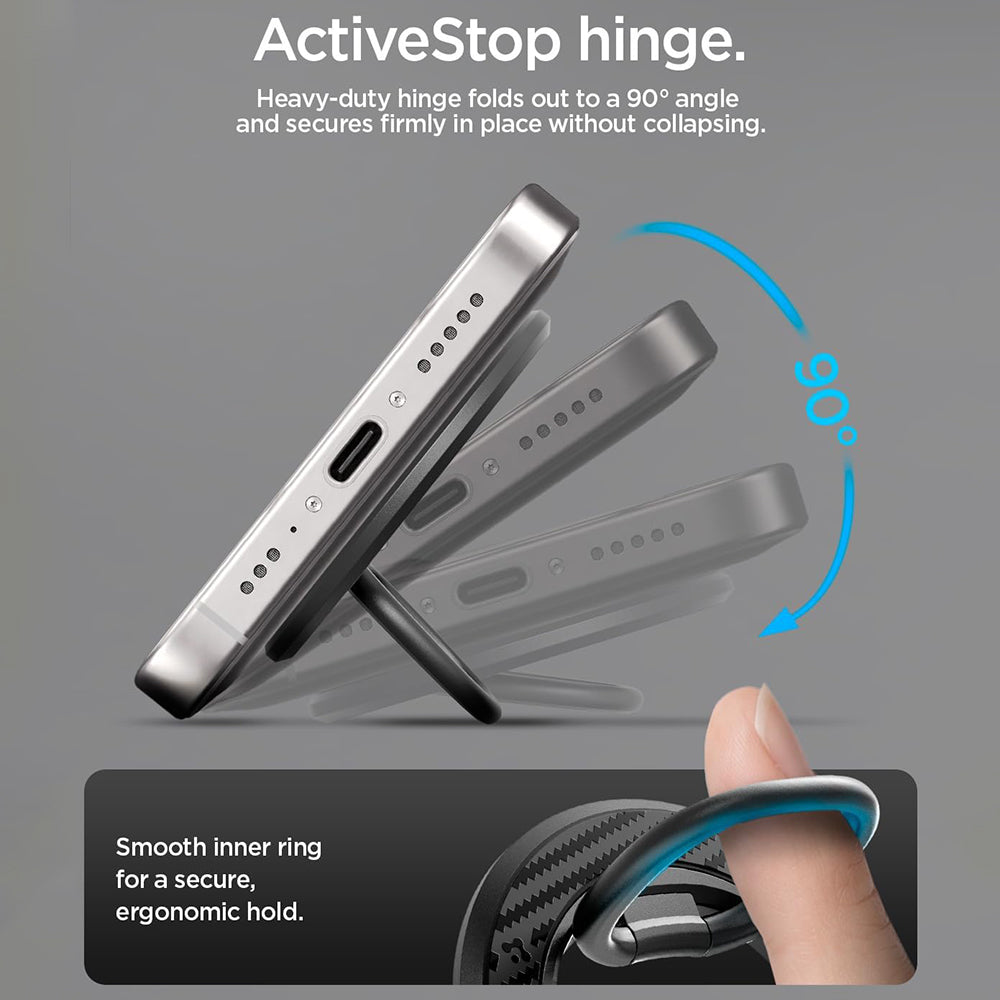 Spigen O-Mag OM106 Ringhouder, Universeel, Zwart AMP09334