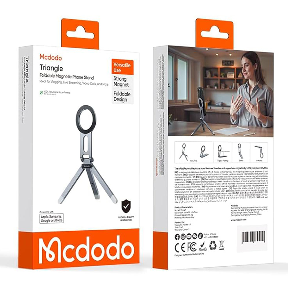 Magnetische Houder McDodo TB-6210, Universeel, Gri