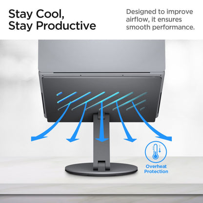 Spigen LD204H Laptopstandaard, Zilver