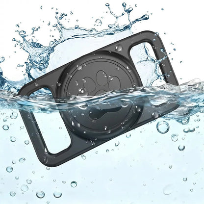 Techsuit BuddyGuard DG1 houder voor Apple AirTag aan huisdier halsband, Zwart