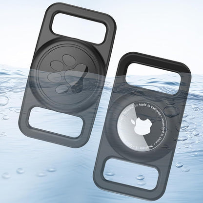 Techsuit BuddyGuard DG1 houder voor Apple AirTag aan huisdier halsband, Zwart