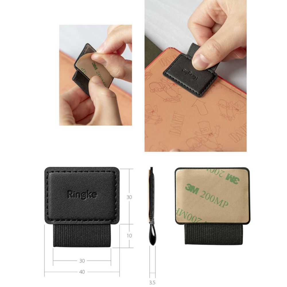 Ringke Touch Pen Houder, Set van 2 stuks, Zwart