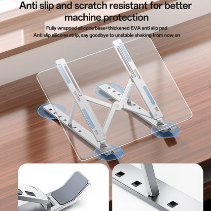 Yesido LP07 standaard voor laptops van 13 inch - 20 inch, Zilver