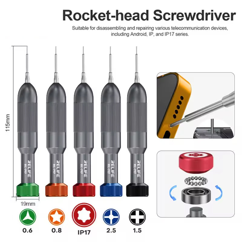 Schroevendraaier Relife RL-717A, 5in1