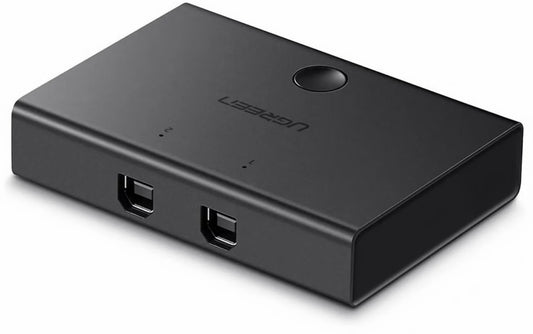 USB-schakelaar UGREEN US158, 2 x USB-B, zwart