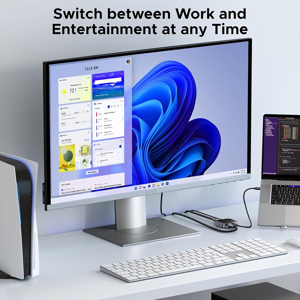 HDMI / USB-C Video Switch UGREEN AW503 (55452), Grijs, Herverpakt