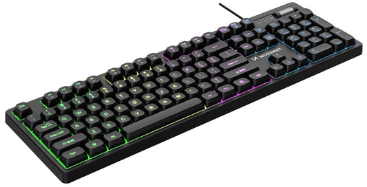 Gaming Toetsenbord Bedraad USB WZK WKG-200, RGB, 1,5m, Zwart