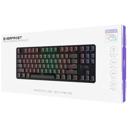 Gaming Toetsenbord Wired USB Proove Everfrost, RGB, 1.8m, Zwart CKEVEN00000401