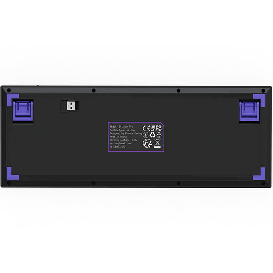 Draadloos Gaming Toetsenbord Proove Slicker Pro, RGB, BT / Wi-Fi / Bedraad, 1.8m, Zwart WKSLPEN22416