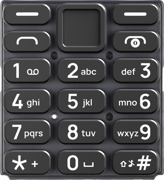 Latijns toetsenbord HMD 105 4G, Zwart, Service Pack 5010001015SH0