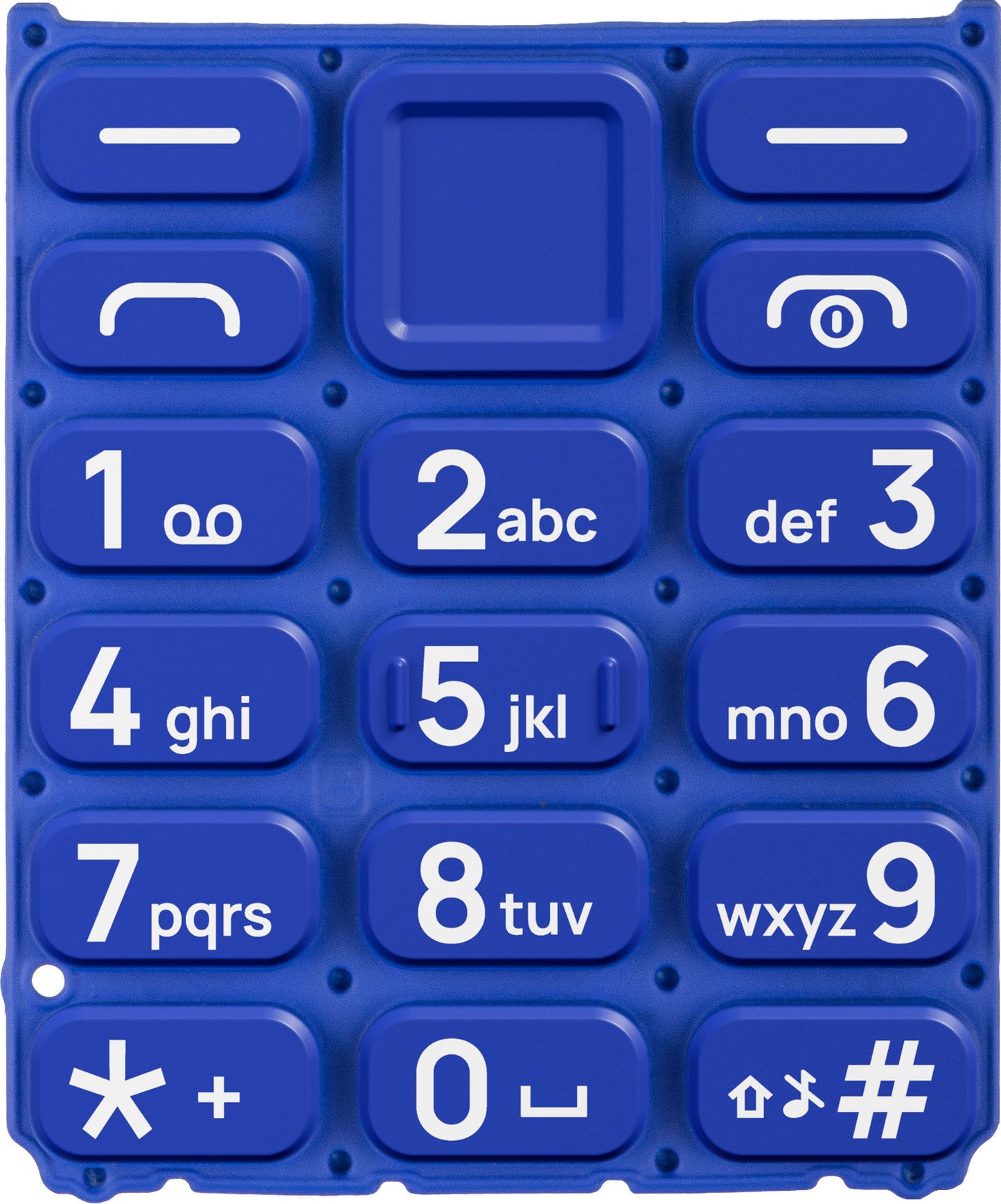 Latijns toetsenbord voor HMD 105 / Nokia 105 (2024), Blauw