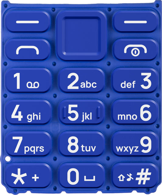 Latijns toetsenbord voor HMD 105 / Nokia 105 (2024), Blauw