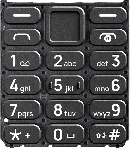 Latijns toetsenbord voor HMD 110 / Nokia 110 (2024), Zwart