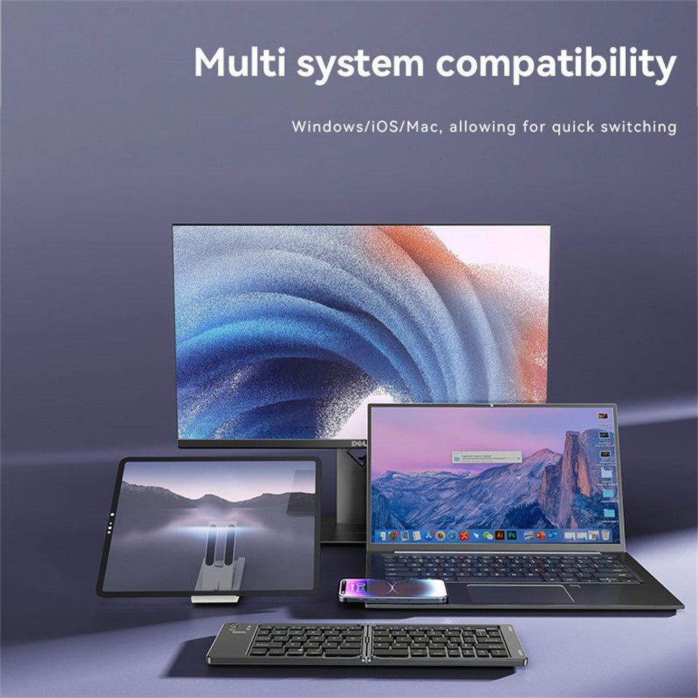 Opvouwbaar Bluetooth-toetsenbord Yesido KB27, Zwart