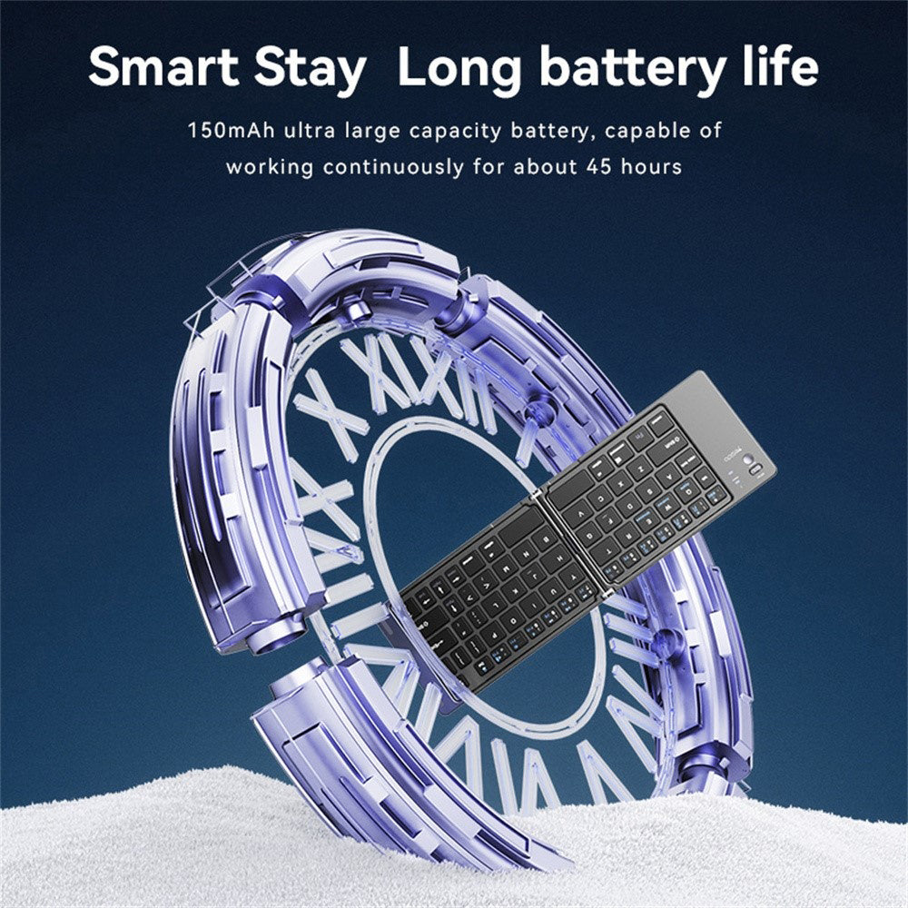 Opvouwbaar Bluetooth-toetsenbord Yesido KB27, Zwart