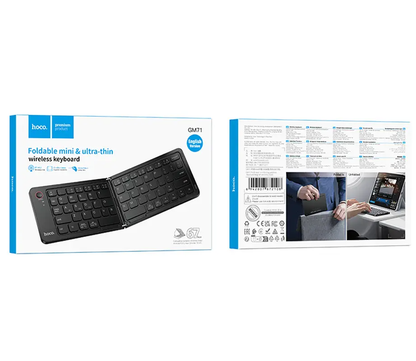 Opvouwbaar Bluetooth-toetsenbord HOCO GM71 Foldable, Zwart