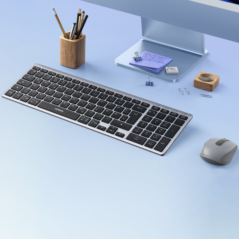 Draadloos Toetsenbord UGREEN K552 (75163), BT / Wi-Fi, Zwart