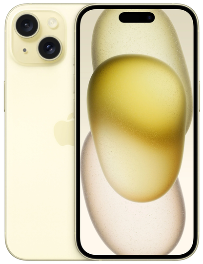 Mobiele Telefoon Apple iPhone 15, 128GB, Geel MTP23ZD/A