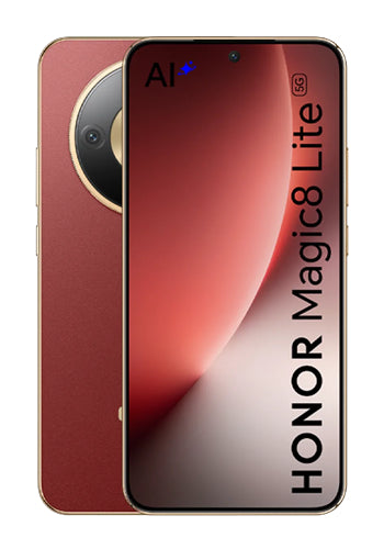Mobiele Telefoon Honor Magic8 Lite 5G Dual SIM, 256GB, 8GB, Roodbruin