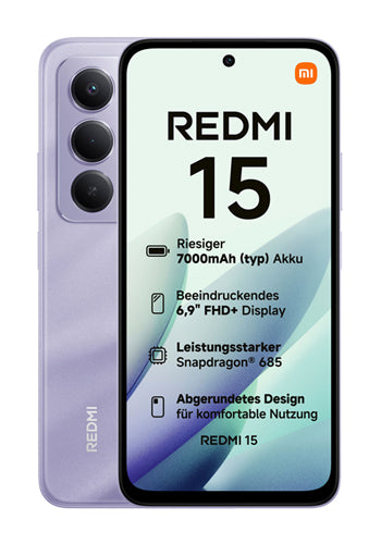 Mobiele Telefoon Xiaomi Redmi Note 15 5G, 256GB, 8GB, Paars MZB0LWFEU