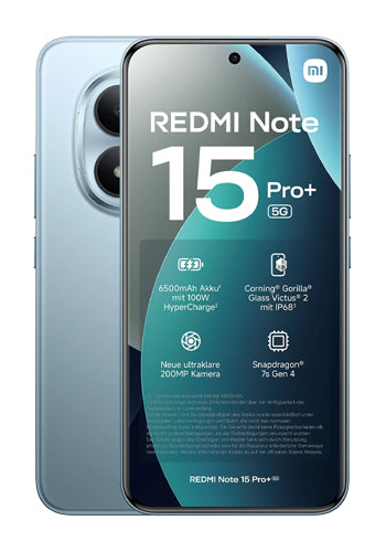 Mobiele Telefoon Xiaomi Redmi Note 15 Pro 5G, 256GB, 8GB, Glacier Blue MZB0M05EU